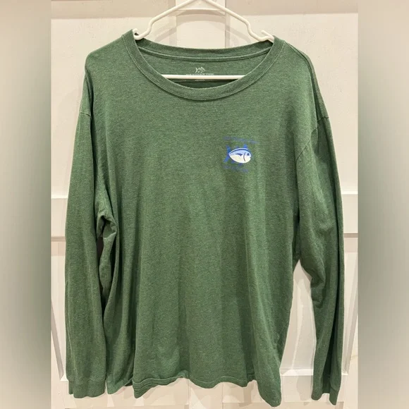 Southern Tide Olive Long Sleeve Shirt - Picture 1 of 3